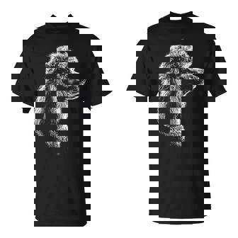 Diseño De Dibujo De Perro Caniche Ilustración Camiseta unisex - Regaloses