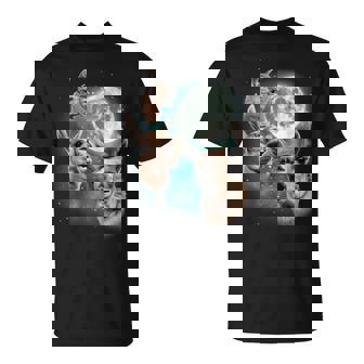 Divertente 3 Llama Che Ululatrano Meme Maledetto Maglietta - Novitaregali