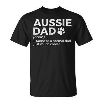 Divertente Aussie Dad Definizione Australianhepherd Dog Dad Maglietta - Novitaregali