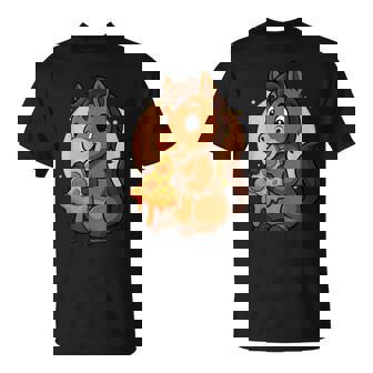 Divertente Cavallo Mangiare Pizza Grafica Ragazzi Ragazze Amante Dei Cavalli Maglietta - Novitaregali