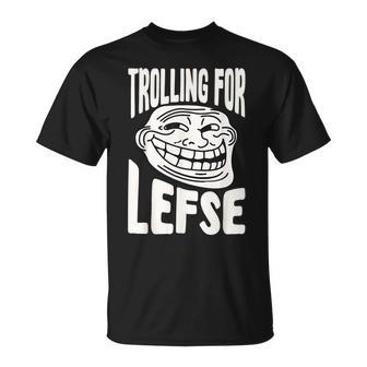 Divertido Atuendo Para Hacer Lefse Troll Face Camiseta unisex - Regaloses
