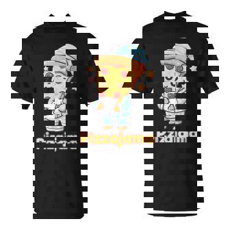Divertido Pizza Pijama Pizzajama Dibujos Animados Camiseta unisex - Regaloses