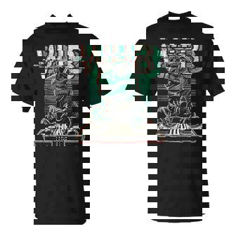 Dj Dinosaur House Trance Dubstep Techno Music T-Shirt | Mazezy