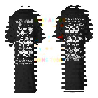 What Are We Doing Today Ghost Pe Teacher Team Halloween T-Shirt - Seseable