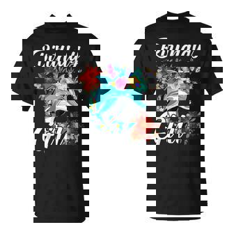 Dolphin Birthday Party Team Birthday Girl Love Sea & Beach T-Shirt - Monsterry