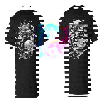 Dolphin Colorful Sea Ocean Animal Dolphin T-Shirt | Mazezy