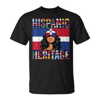 Dominican Republic Hispanic Heritage Proud Dominican Women T-Shirt - Monsterry