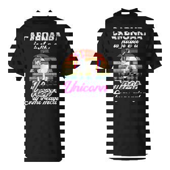 Donna Divertente Carbonara Lover Carbonara È Come Un Unicorno Magico Con Collo A Maglietta - Novitaregali