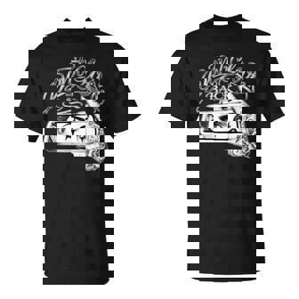 Don't Look Back Chicana Tattoo Gangster Chola Chicano Clown T-Shirt | Seseable UK