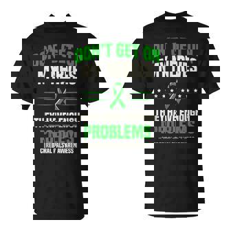 Don't Get On My Nerves Palsy Awareness Cerebral Palsy T-Shirt | Mazezy