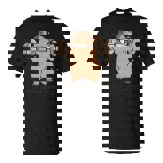 Don't Worry Be Cappy Gym Capybara Motivación Camiseta unisex - Regaloses