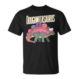 Doughnut Dino T-Rex Baking Dinosaur Donut T-Shirt | Mazezy