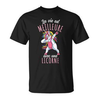 Doux Laie Est Meilleure Avec Une Licorne T-Shirt - Cadeauxyz