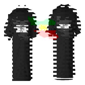 Drapeau De L'iran Avec Un Lion T-Shirt - Cadeauxyz