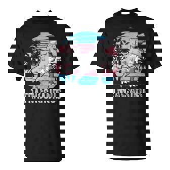 Drapeau Transgenre Pride Trans Dino Trex Lgbtq Transsaurus T-Shirt - Cadeauxyz