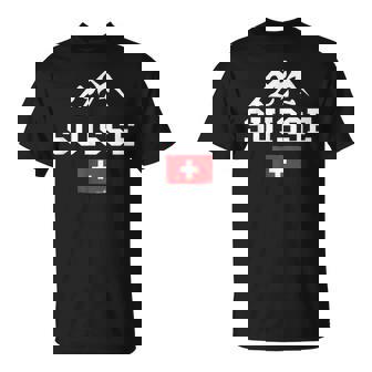 Drapeauuisse Montagnes Pridechweiz Roots Proud T-Shirt - Cadeauxyz