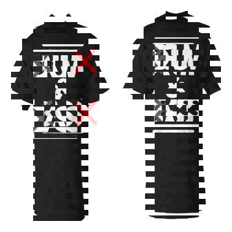 Drum & Bass Rum & Ass Rave Party EDM DJ House Music T-Shirt | Mazezy