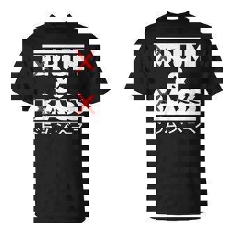 Drum & Bass X Bass Line RAVE TECHNO MUSIC RUM N ASS T-Shirt | Mazezy