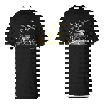 Duck Hunting Camouflage Camo Pointer Dog Camo Duck Hunter T-Shirt | Mazezy