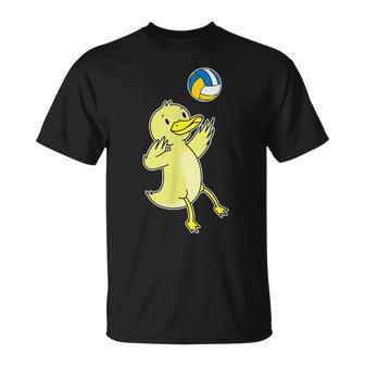 Duck Plays Volleyball T-Shirt - Thegiftio UK