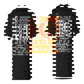 I Dunked 100 Days Of School Basketball 100Th Day Teacher Boy T-Shirt | Seseable FR