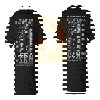 Dysfunctional Veteran No Therapy Required T-Shirt - Monsterry