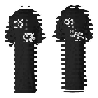 Eadg Bajo Cuerda Música Rock Guitarras Eléctricas Rockstar Camiseta unisex - Regaloses