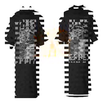 I Like Eat Apple Cat Meme Bootleg Graphic Women T-Shirt - Monsterry