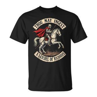 Eat A Bag Of Dicks Thou May Ingest A Satchel Of Richards T-Shirt - Thegiftio UK