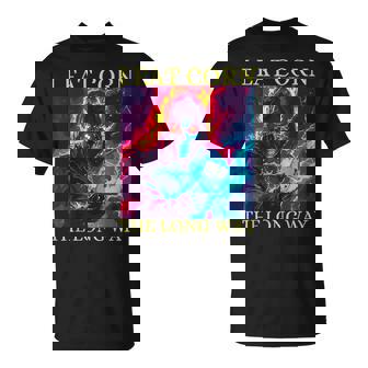 I Eat Corn The Long Way Embarrassing Skull Skeleton Meme Pun T-Shirt - Monsterry