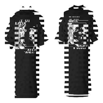 Eat Your Protein Man Vs Beast Gym Fitness T-Shirt | Seseable UK