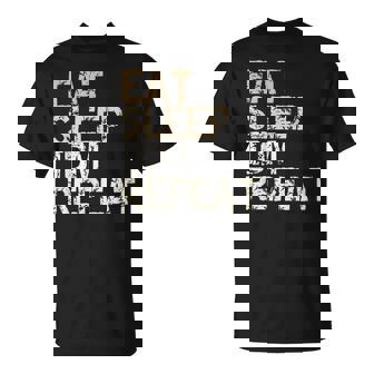 Eat Sleep IDM Repeat Vintage Saying Design Dance Music T-Shirt | Mazezy