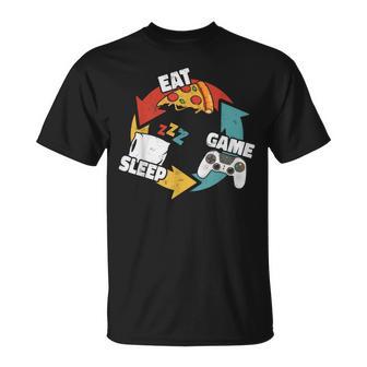 Eatleep Gameintage Retro Gamer Gaming Camiseta unisex - Regaloses