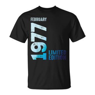 Edición Limitada 1977 Febrero 1977 Camiseta unisex - Regaloses