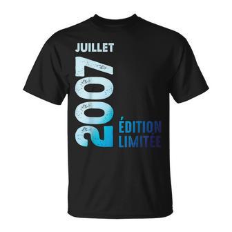 Édition Limitée 2007 Juillet 2007 Rétro Année 2007Intage 2007 T-Shirt - Cadeauxyz