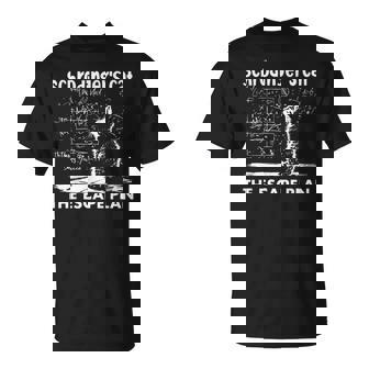 El Gato Dechrödinger El Plan De Escape Divertido Profesor De Ciencias Camiseta unisex - Regaloses