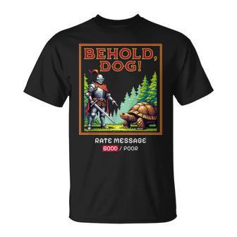 Elden Behold Dog Soulsborne Praise The Dog Meme T-Shirt - Thegiftio UK