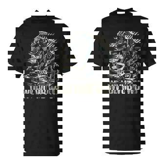 Electronic Music Dinosaur Dj Dubstep T-Shirt | Mazezy