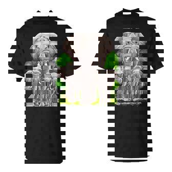 Elephant Family Africa Safari Zoo Keeper Elephant T-Shirt | Mazezy