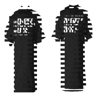 Emergency No Coffee No Life Missing Java 警告サイン Tシャツ - Kawaiitshirt