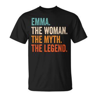 Emma The Woman The Myth The Legend Nome Emma Maglietta - Novitaregali