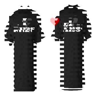 Me Encanta El Ejercicio Físico Del Corazón Haciendo Ejercicio Camiseta unisex - Regaloses