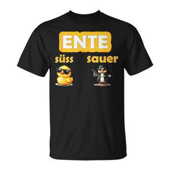 Ente Enten Entchen Lustig Wortspiel Koch Landwirt Ente T-Shirt - Geschenkecke