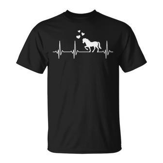 Équitation Cavalier Chevaux Battement De Cœur Cheval T-Shirt - Cadeauxyz