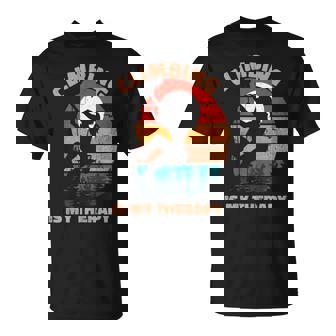 Escalada Es Mi Terapia Esintage Escalada En Roca Camiseta unisex - Regaloses