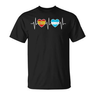 España Y Honduras Banderas De Honduras Camiseta unisex - Regaloses