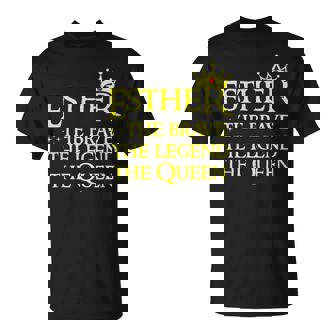 Esther The Brave The Legend The Queen Happy Purim Costume T-Shirt | Seseable FR