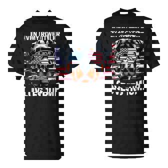 Even My Rottweiler Loves Trump Trump Supporter Dog Lover T-Shirt - Thegiftio