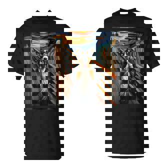 Expressionist Artsy Dog Artistic Australian Shepherd T-Shirt | Mazezy