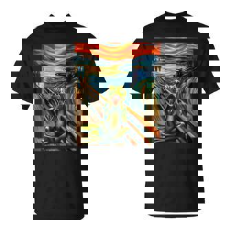 Expressionist Scream Shirt For Frog Lovers Artistic Frog T-Shirt | Mazezy